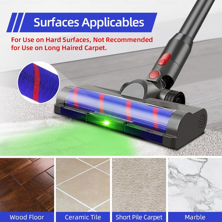 LED-Weichwalzen-Bürste-Ersatz Kompatibel Mit Dyson V7,V8,V10,V11,V15 Staubsauger – Bürstenkopf Nur f