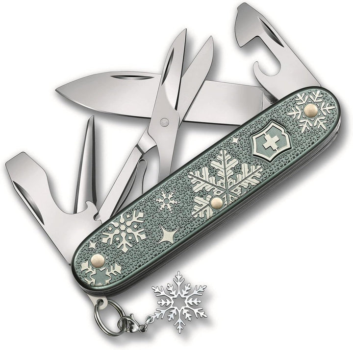 Victorinox Taschenmesser Pioneer X Winter Magic, 93mm, 2020 Special Edition, Blau-grau