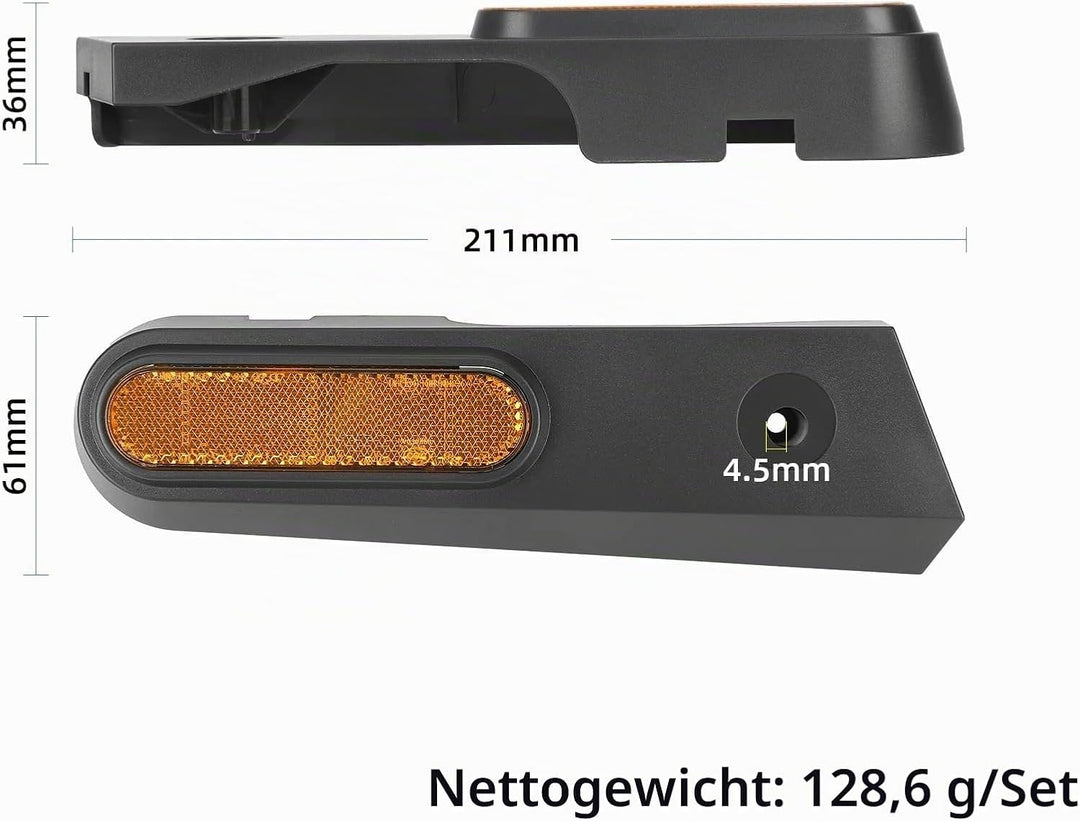 Schutzhülle für Xiaomi 5 Max, reflektierendes Band, für Hinterrad, Kunststoff, dekorativer Deckel mi