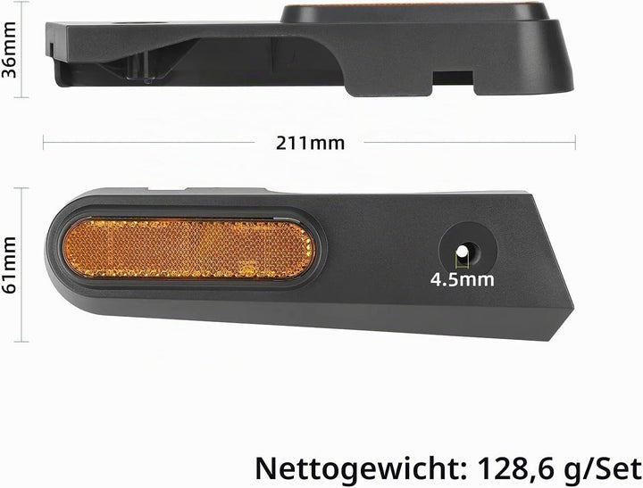 Schutzhülle für Xiaomi 5 Max, reflektierendes Band, für Hinterrad, Kunststoff, dekorativer Deckel mi