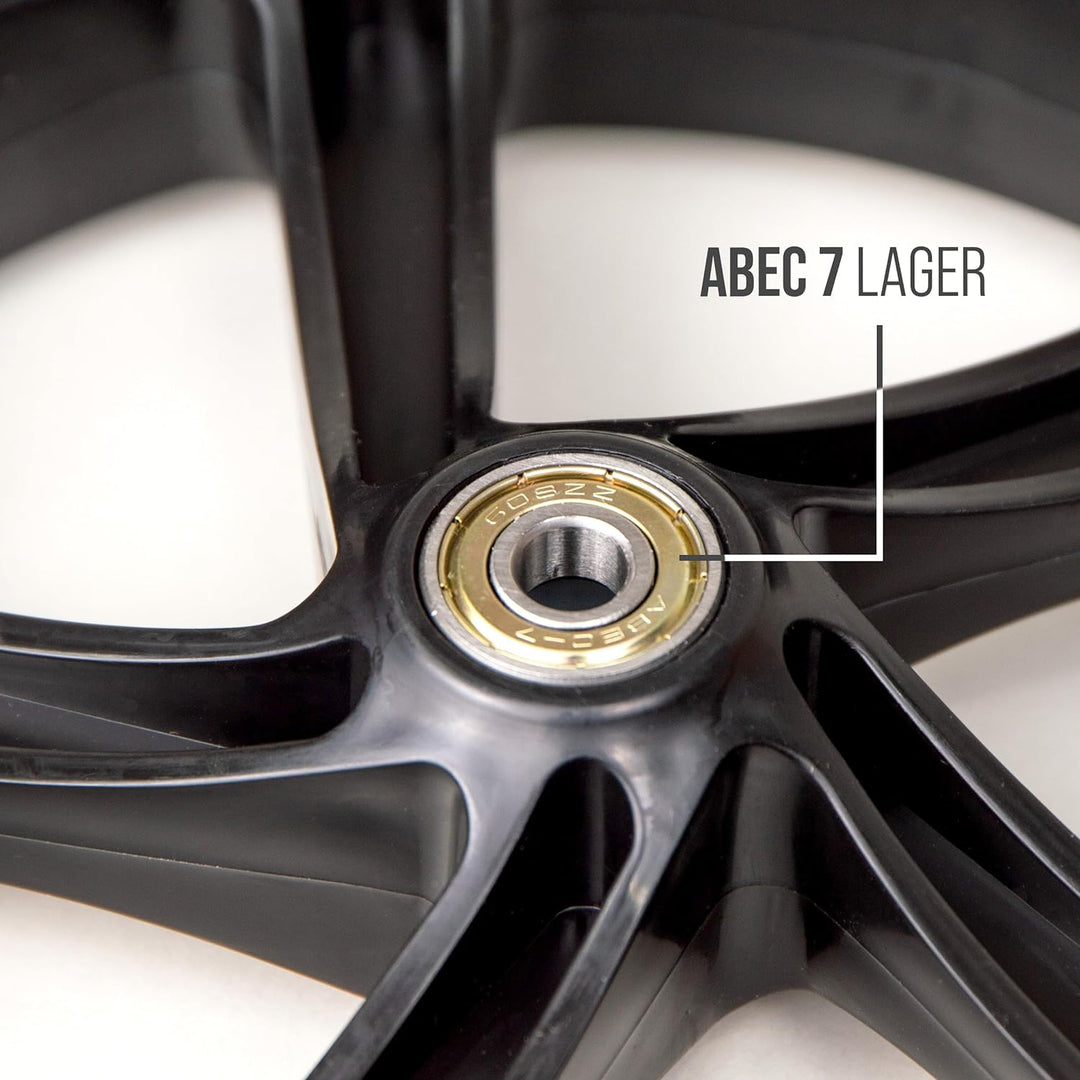 Apollo City Scooter Ersatzräderset Pro Wheels - ABEC 7 Kugellager, Roller Rad Ersatz-Räder passend C