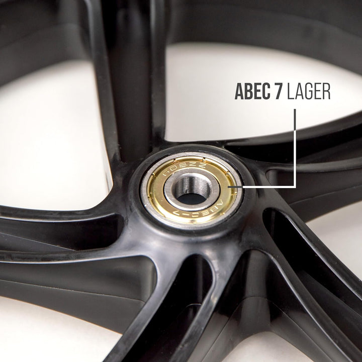 Apollo City Scooter Ersatzräderset Pro Wheels - ABEC 7 Kugellager, Roller Rad Ersatz-Räder passend C
