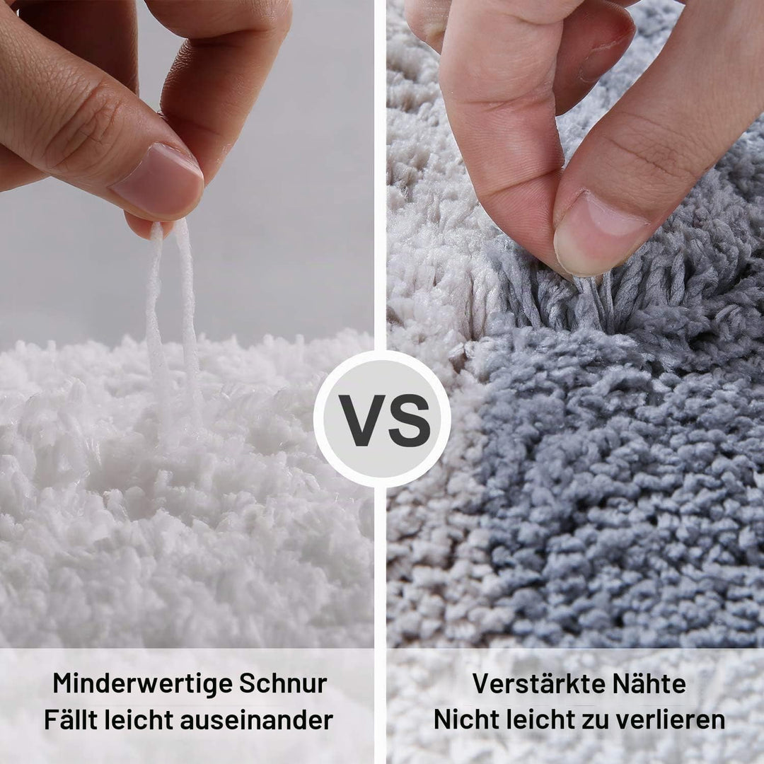 Homaxy rutschfest Badezimmer Badeteppiche Weich Hochflor Saugfähig Badvorleger Waschbar Flauschige M