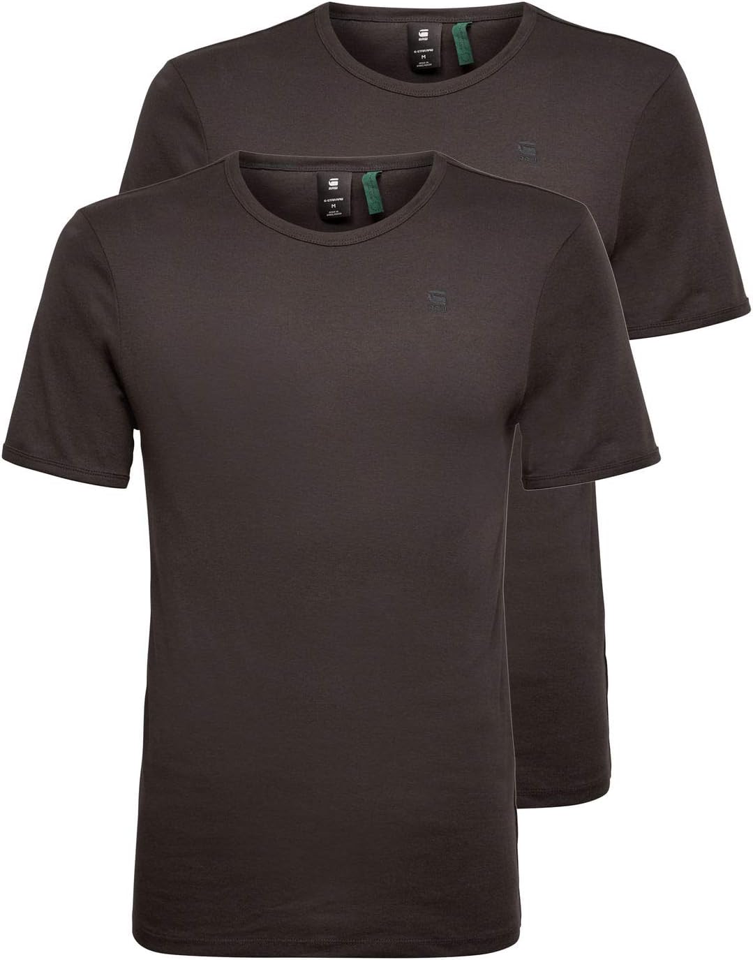 G-STAR Herren Base T-Shirt 2-Pack XXS Schwarz (Black D07205-124-990), XXS Schwarz (Black D07205-124-