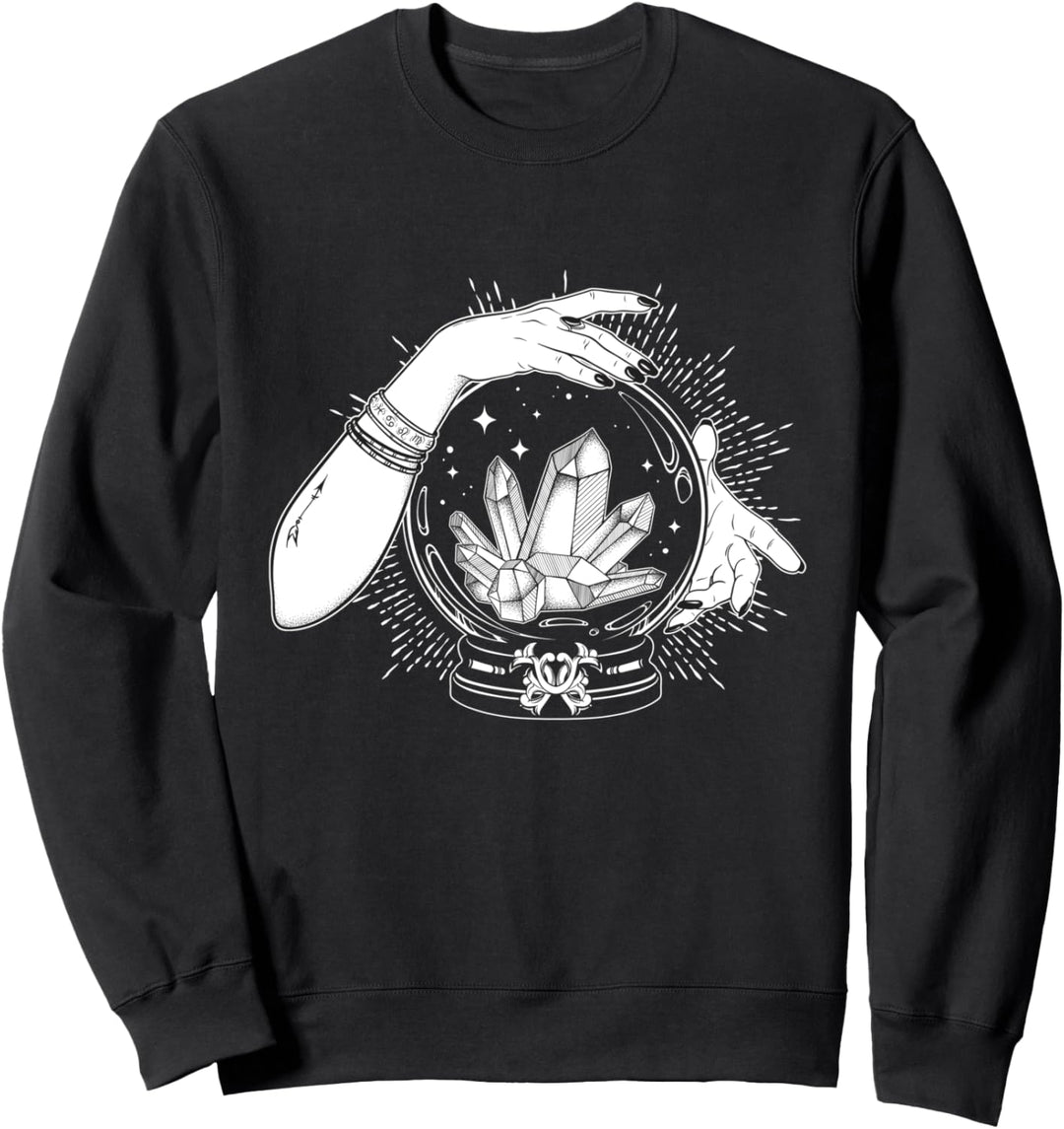 Vintage Hexenkristalle Mystic Kristallkugel Wahrsagerin Sweatshirt