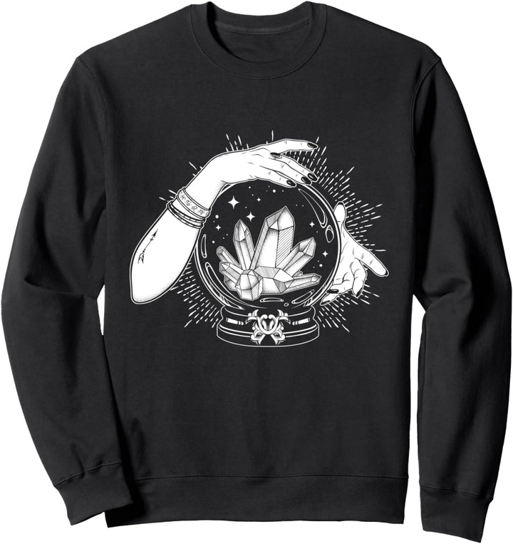 Vintage Hexenkristalle Mystic Kristallkugel Wahrsagerin Sweatshirt