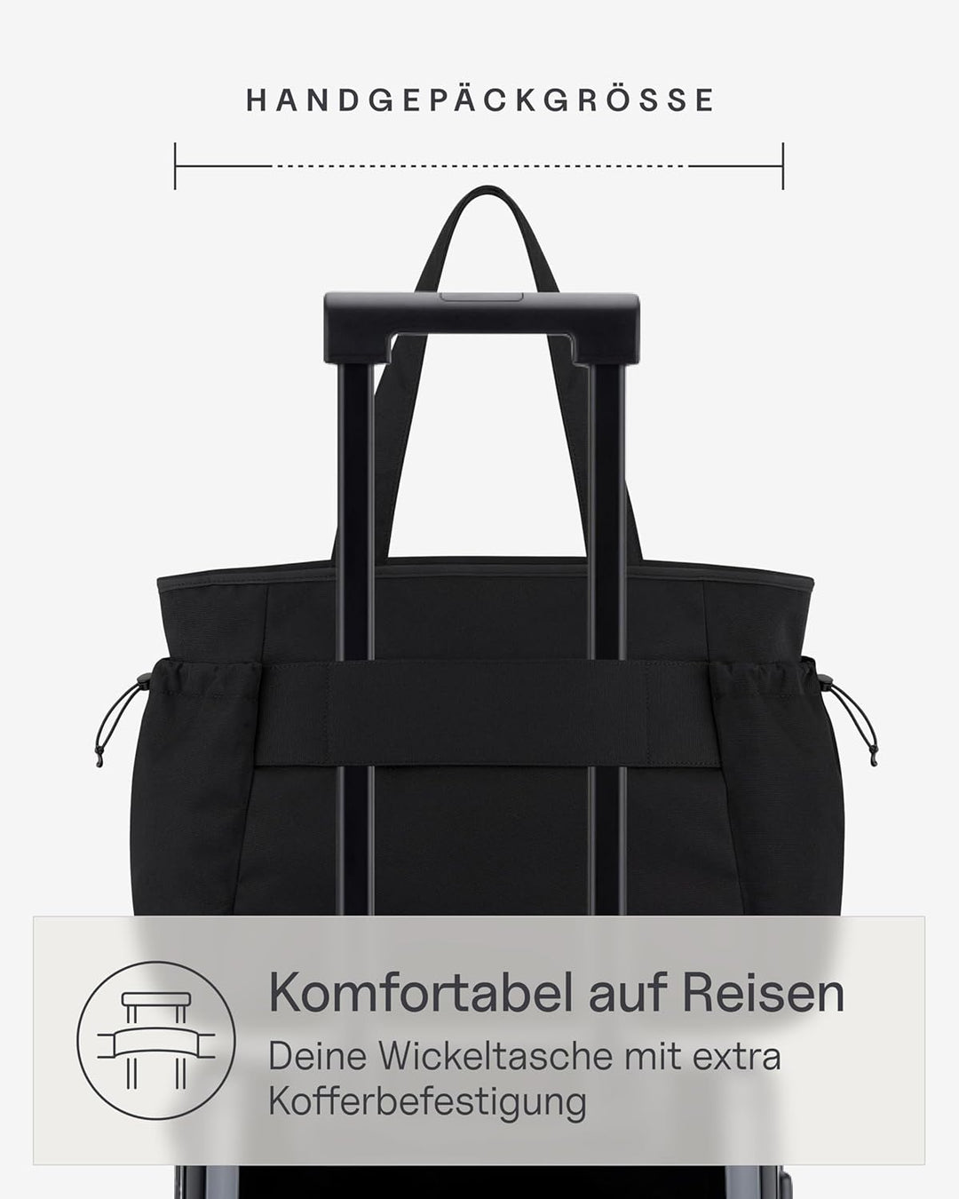 Kapten & Son Shopper Hellvi Diaper Set 25 L | Wickeltasche mit Kinderwagen- und Kofferbefestigung |