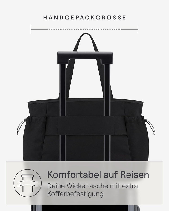 Kapten & Son Shopper Hellvi Diaper Set 25 L | Wickeltasche mit Kinderwagen- und Kofferbefestigung |