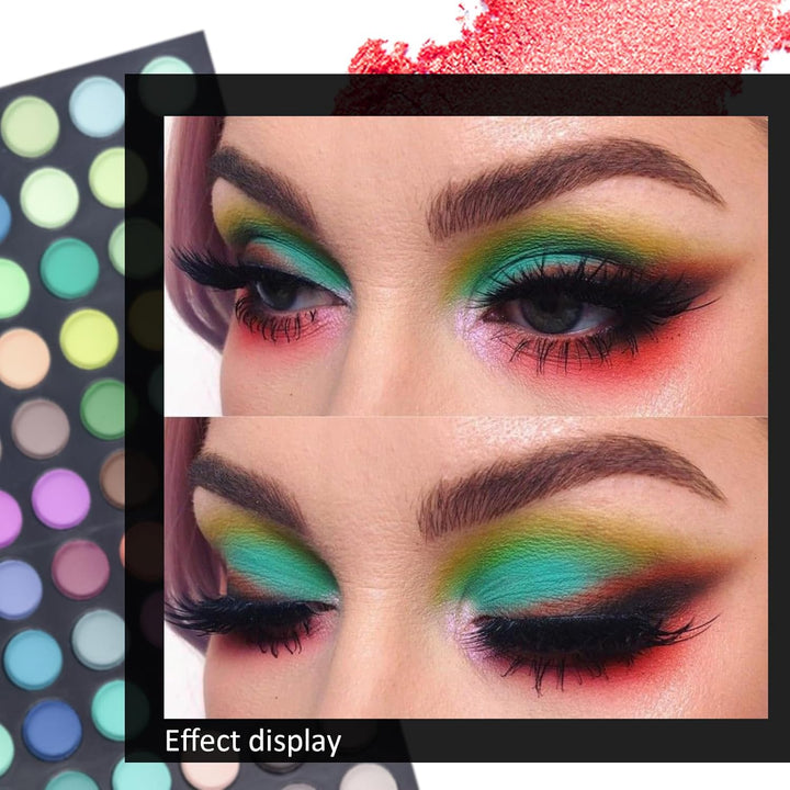 FantasyDay Profi 252 Farben Hochpigmentierte Warme Natürliche Matt Schminke Lidschatten Palette Make