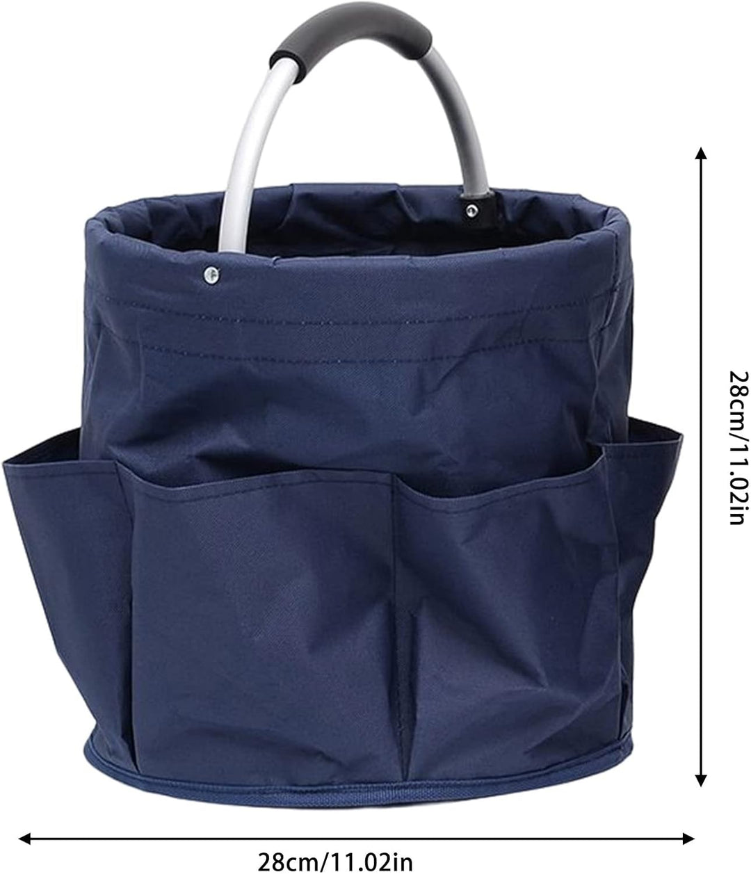 Garten-Organizer, wasserdichte Taschen für Gartengeräte, Runder Aufbewahrungskorb zum Aufbewahren vo