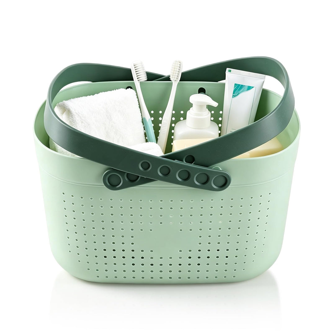 HERCHR Putzmittel Organizer Caddy Organizer, Tragbare Dusche Caddy Korb, Tragbarer Duschkorb, Kunsts