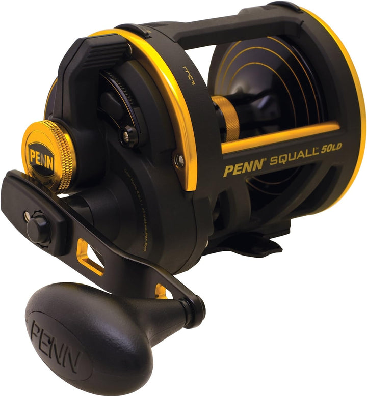 PENN Squall Level Wind Multirolle für Salzwasser Boots- oder Kajakangeln 30-Pound/360-Yard, 30-Pound