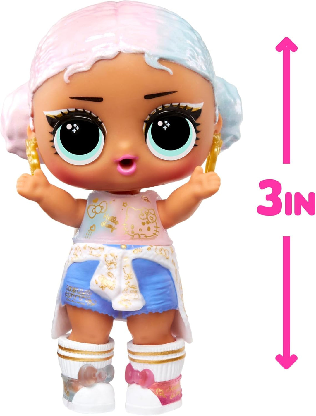LOL Surprise Loves Hello Kitty Tots - Limited Edition Puppe Crystal Cutie - Sammlerpuppe mit 7 Überr