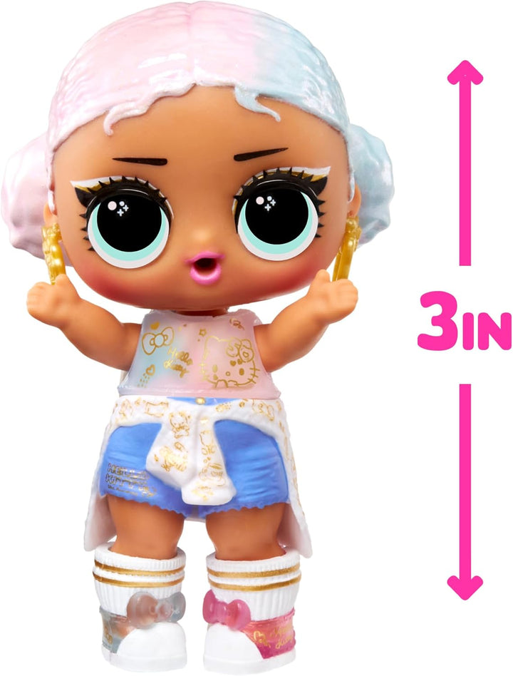 LOL Surprise Loves Hello Kitty Tots - Limited Edition Puppe Crystal Cutie - Sammlerpuppe mit 7 Überr