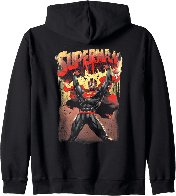 Superman Lift Up Black Kapuzenjacke