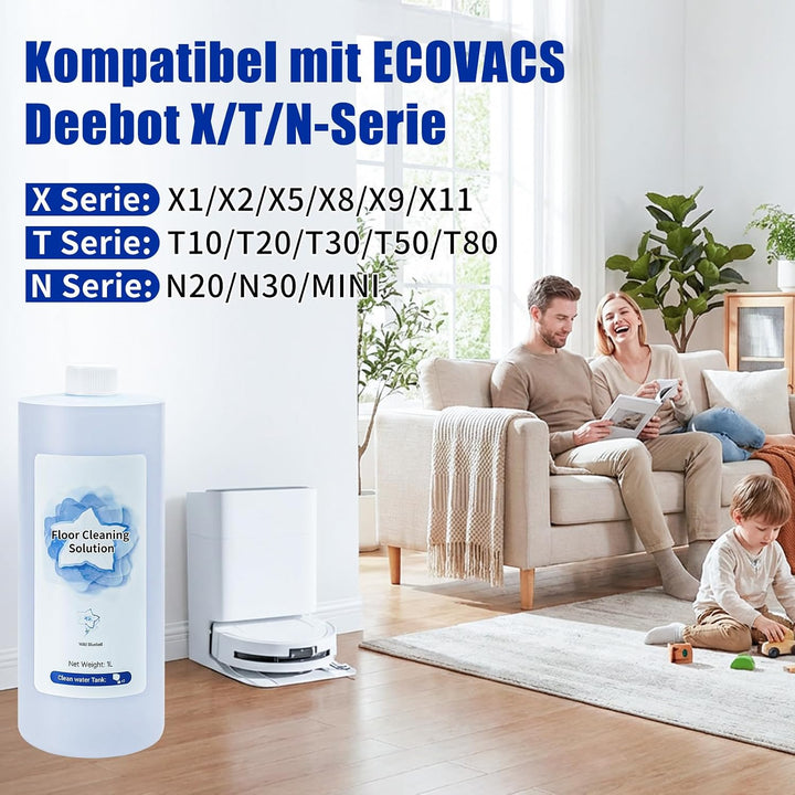 Reinigungsmittel für ECOVACS DEEBOT X11 Omni / X9 / X8 PRO OMNI /T80 OMNI /T50 OMNI /N30 OMNI Saugro