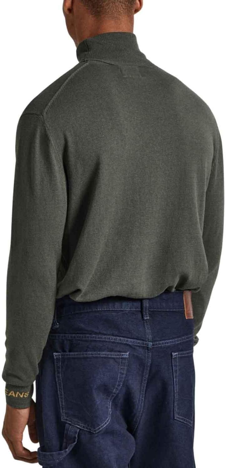 Pepe Jeans Herren Lange Ärmel Andre Turtle Neck S Green (Olive), S Green (Olive)
