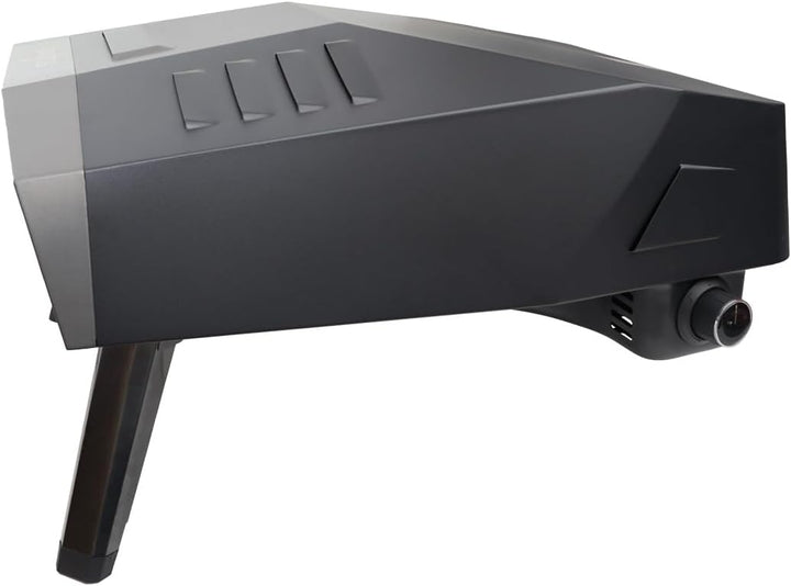 SANTOS Pizzaofen O-160 - inkl. innovativem Pizza-Drehteller & U-Brenner - Pizzastein Ø37cm- 360° Brä