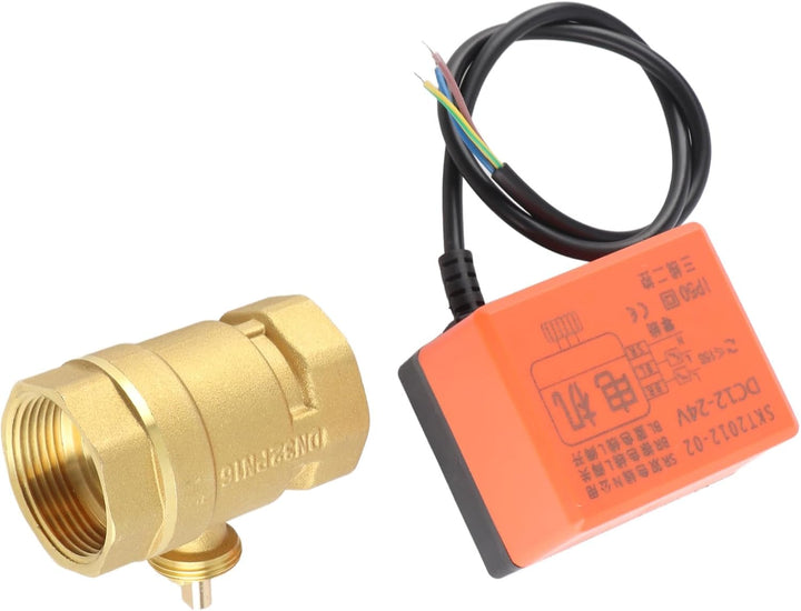 Motorisiertes Kugelventil,DN32 G1-1/4 Zoll DC 12 V 2 Way 3 Draht Messing Motorisierte Kugelhahn Elek