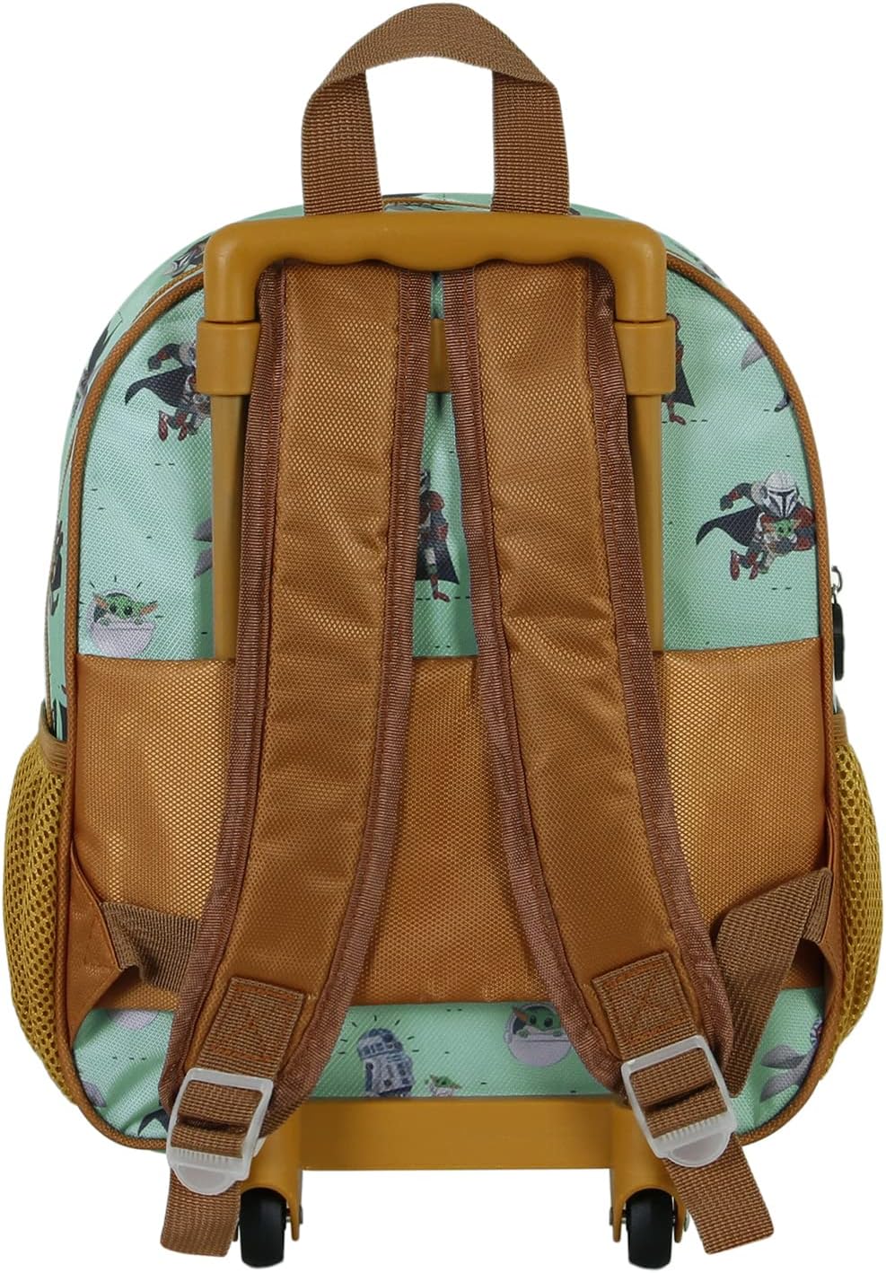 The Mandalorian Say Hi-Kleiner 3D Rucksack mit Rädern, Grün, 26 x 34 cm, Kapazität 12,5 L