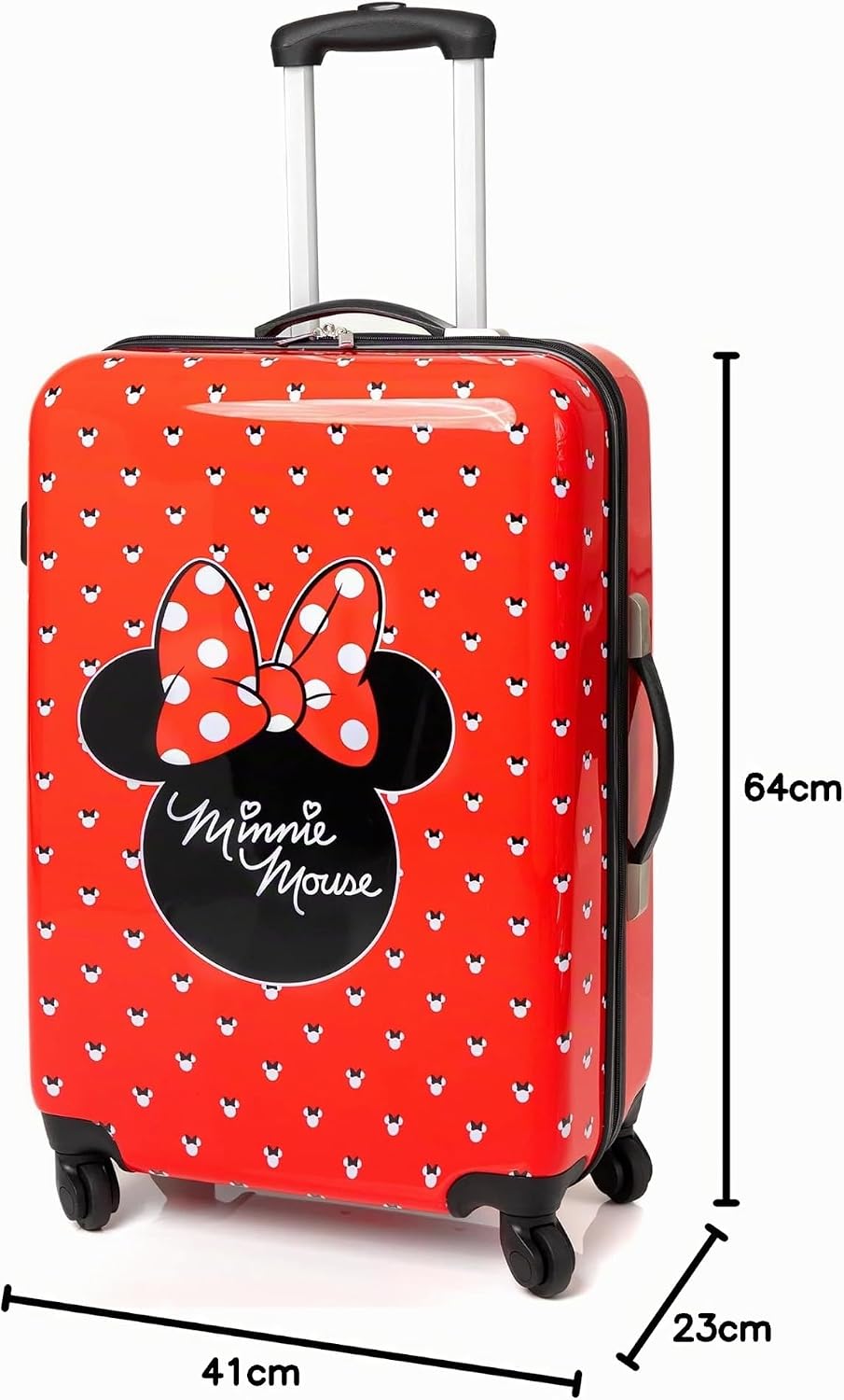 Disney Minnie Mouse Koffer für Erwachsene &amp; Kinder | Kabine Kleine Mittlere oder Grosse Optionen Gep