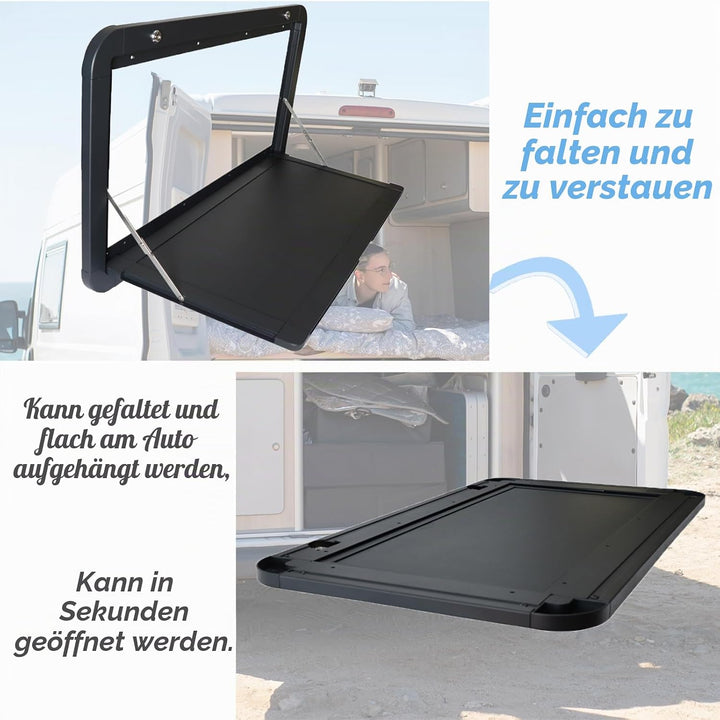 Klappbarer Picknicktisch für Wohnwagen, Wandmontage mit abschliessbarem Aluminium-Kit, ideal für den