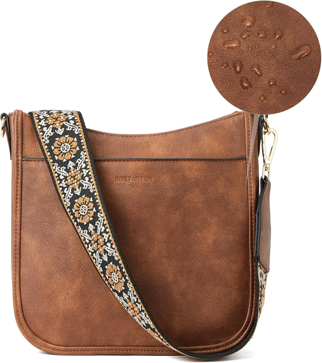 BOSTANTEN Damen Handtasche Kleine Umhängetasche aus PU Leder Schultertasche für Frauen Crossbody Bag
