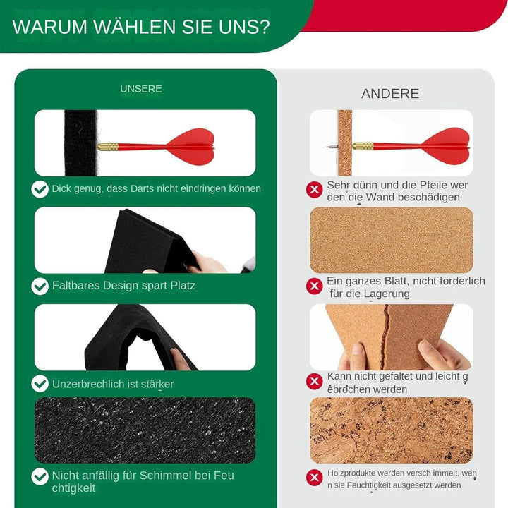 Dartscheiben Surround, Dartboard Surround Wandschutz, Dartscheiben Wandschutz Klappbare Rückwandschu