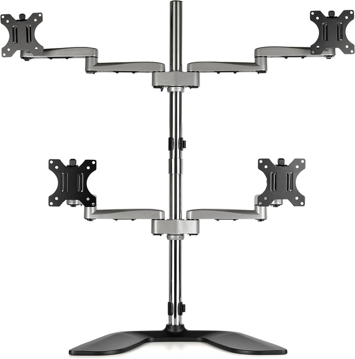 StarTech.com Monitorhalterung für vier Bildschirme (für bis zu 32" VESA-Monitore, beweglich, Stahl &