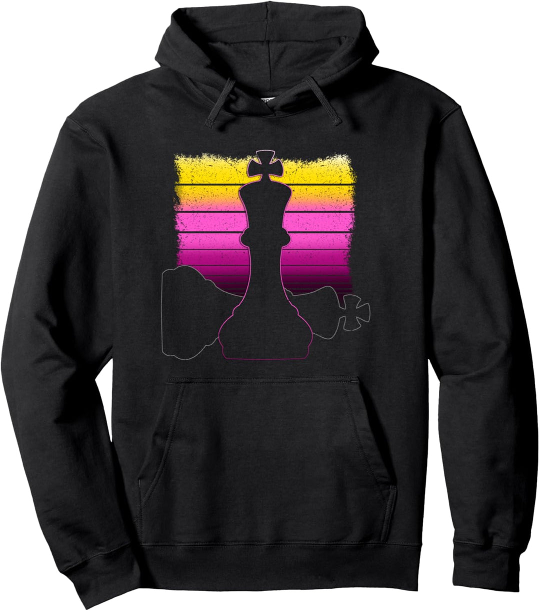 Vaporwave Schachspieler Checkmate Pullover Hoodie