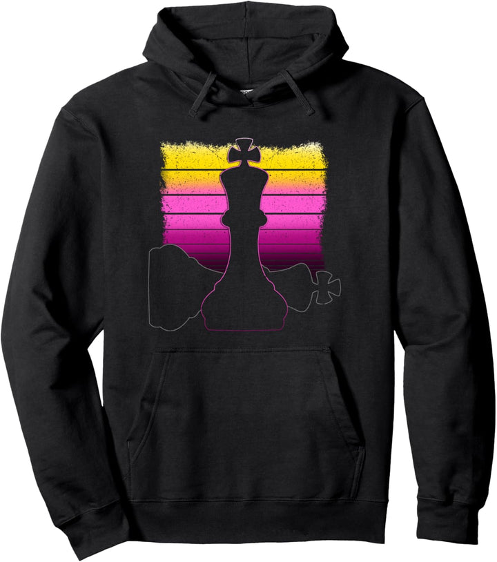 Vaporwave Schachspieler Checkmate Pullover Hoodie