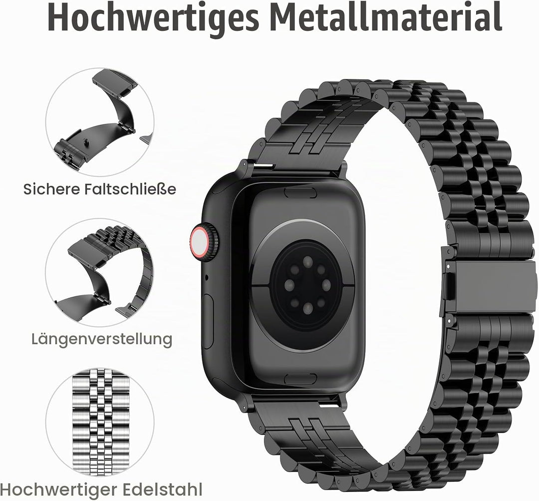 EZMVZKU Armband Kompatibel mit Apple Watch 49mm 45mm 44mm 41mm 42mm 40mm 38mm 46mm Damen Herren, Ede