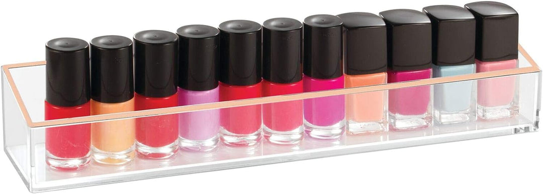 mDesign Kosmetik Organizer – Aufbewahrungsbox für Lippenstift, Lidschatten, Pinsel & Co. – Schminkau
