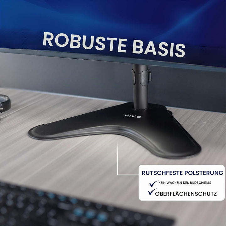 VIVO Stand-V002L Ständer für 2 Bildschirme bis zu 76,2 cm (30 Zoll) vertikal Vertikale Anordnung., V