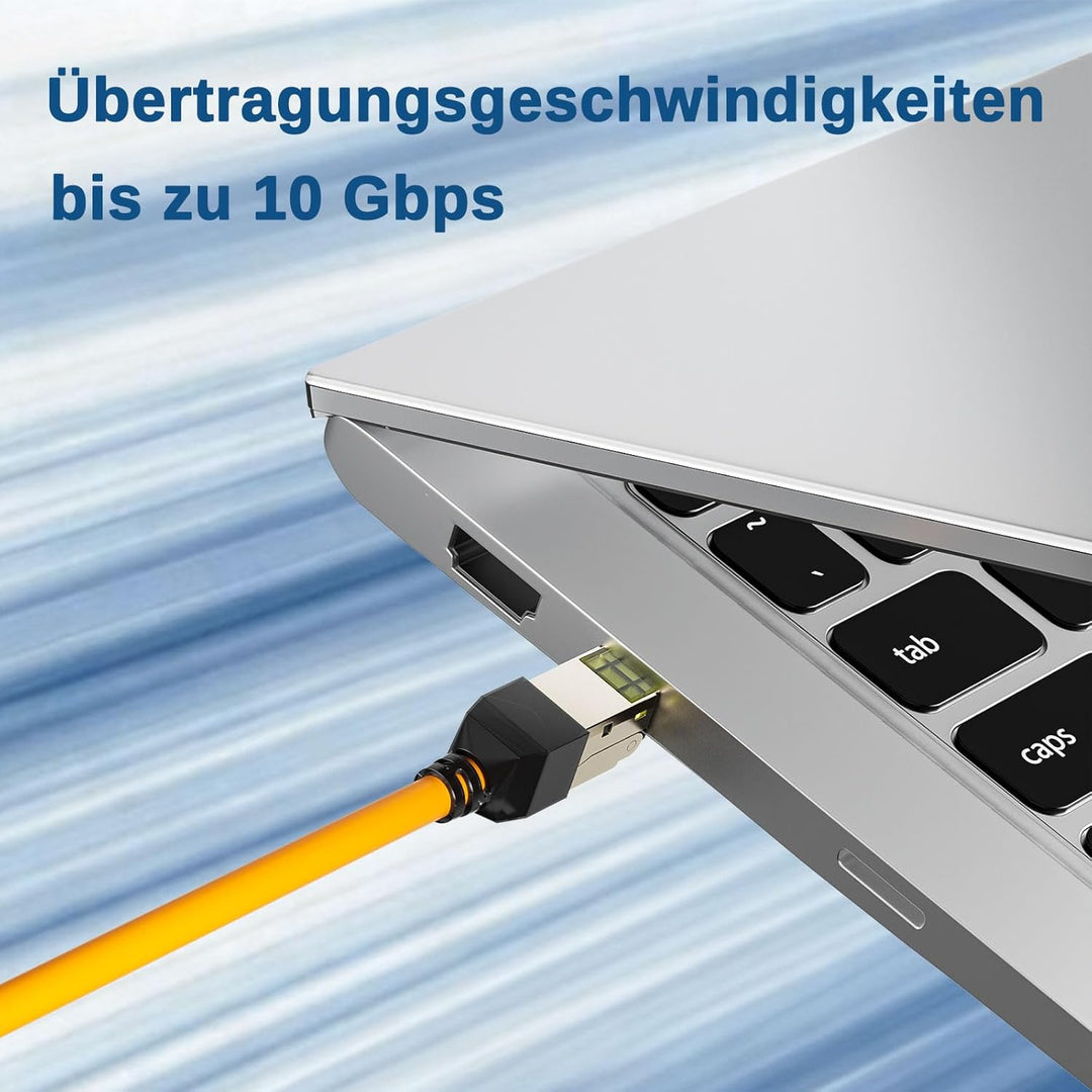 iwillink RJ45 Stecker Werkzeuglos, CAT7 Netzwerkstecker, LAN Stecker Ethernet Verlegekabel 10Gbit/s,