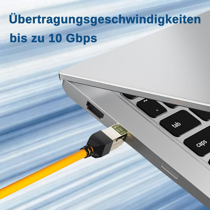 iwillink RJ45 Stecker Werkzeuglos, CAT7 Netzwerkstecker, LAN Stecker Ethernet Verlegekabel 10Gbit/s,