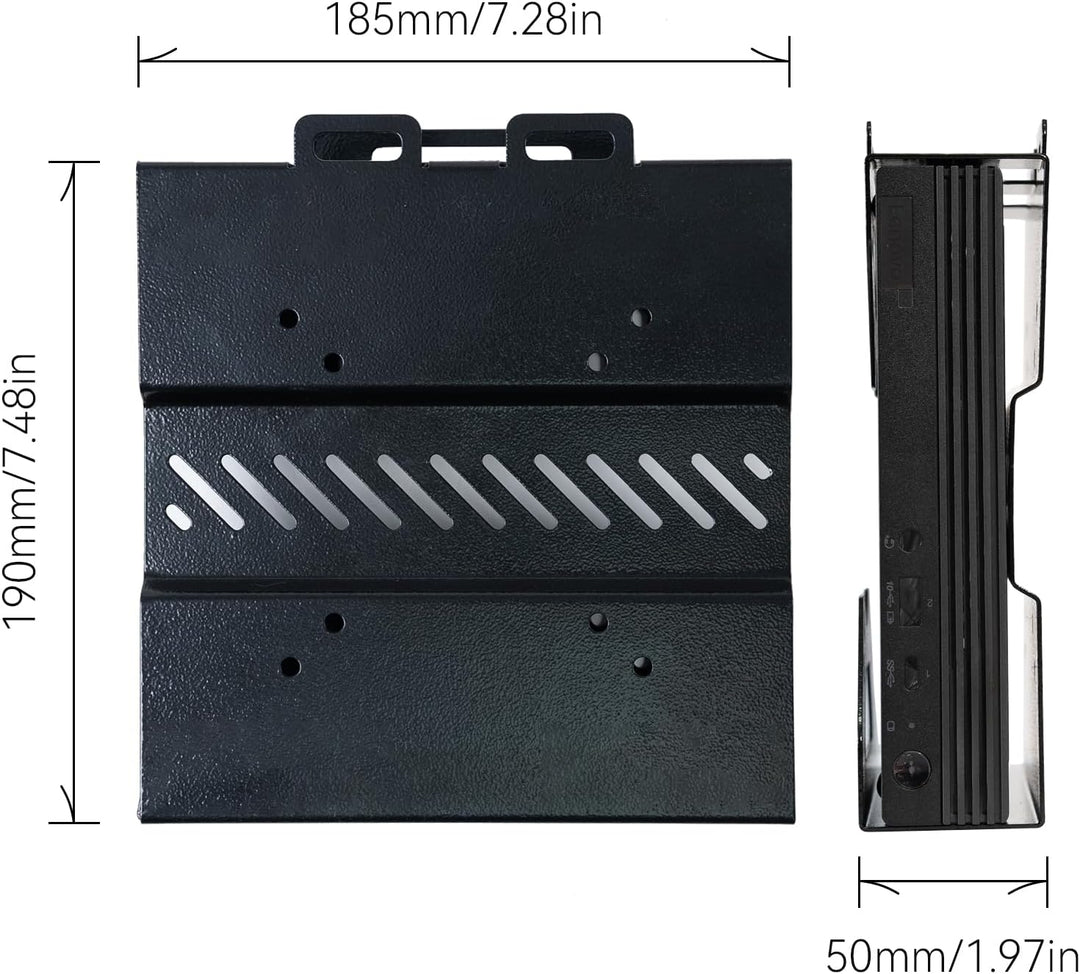 shinar Metall Halterung Kompatibel mit Lenovo Thinkcentre Tiny M90q Gen 2, M80q Gen3, M90q Gen3, M90