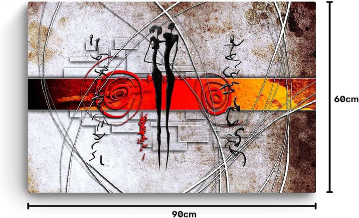 Startonight Bilder Graue Geometrie Liebe Schwarz, Leinwandbilder Moderne Kunst, Abstrakte Wanddeko K