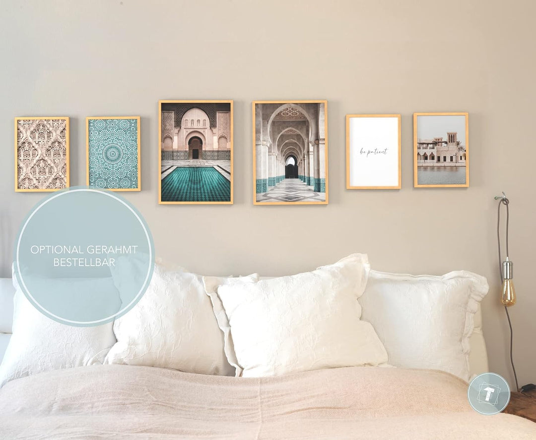 Papierschmiede® Mood Poster Set Arabic Old Town, Bilder Wohnzimmer Deko Schlafzimmer, 2x DIN A2 und