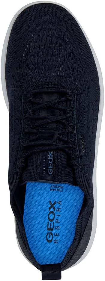 Geox Herren U Spherica A Sneakers 45 EU Schmal Navy Blue, 45 EU Schmal Navy Blue