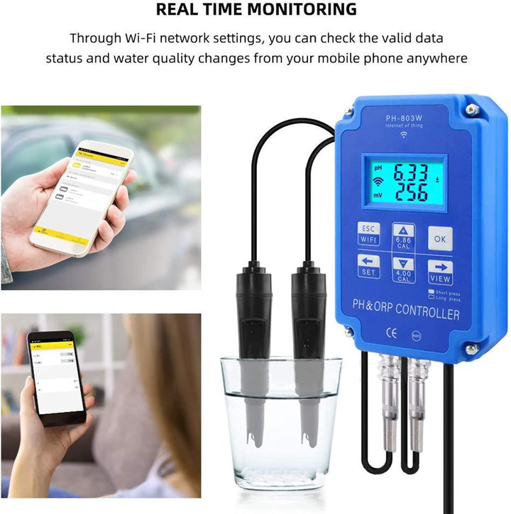 Redox Controller PH803W für Wassertests mit mehreren Parametern zur Langzeitüberwachung der Wasserqu