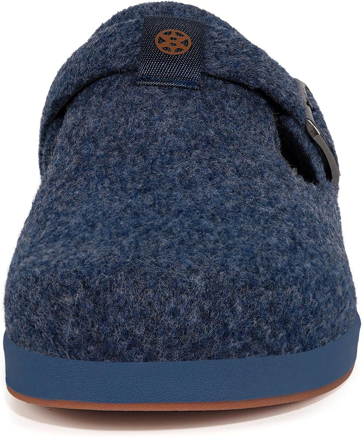 Sisttke Hausschuhe Damen Herren Filzpantoffeln Unisex Winter Geschlossen Pantoffeln mit Wechselfussb