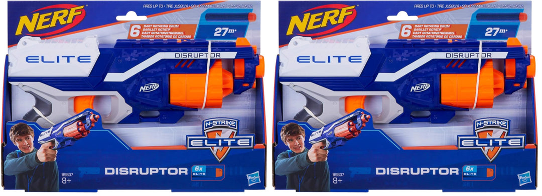NERF Hasbro B9837EU40 B9837EU4 - N-Strike Elite Disruptor Spielzeugblaster, mit Trommelmagazin, 22.5