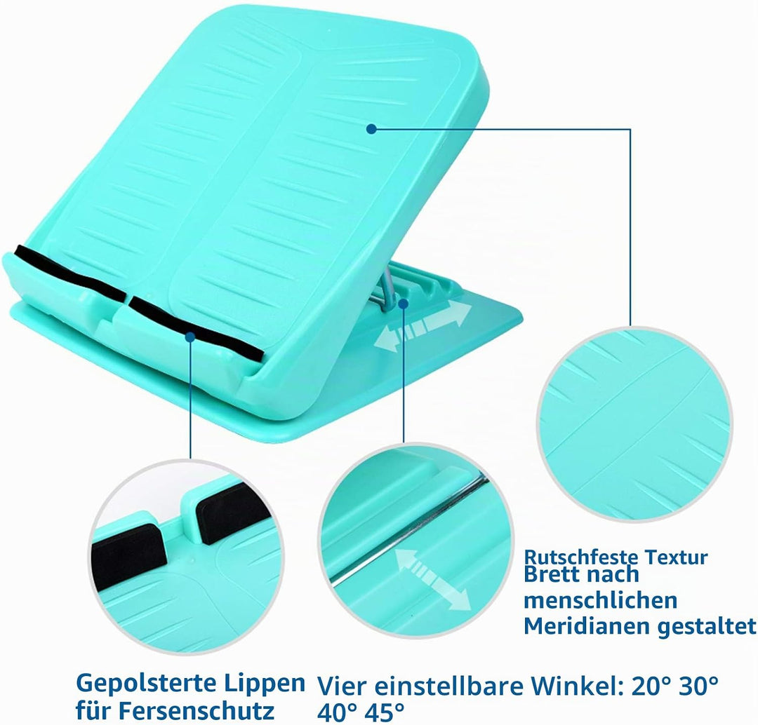Schrägbrett, Wadendehner, Knöchel- und Fussneigungsbrett zum Dehnen von Angespannten Waden Oder bei