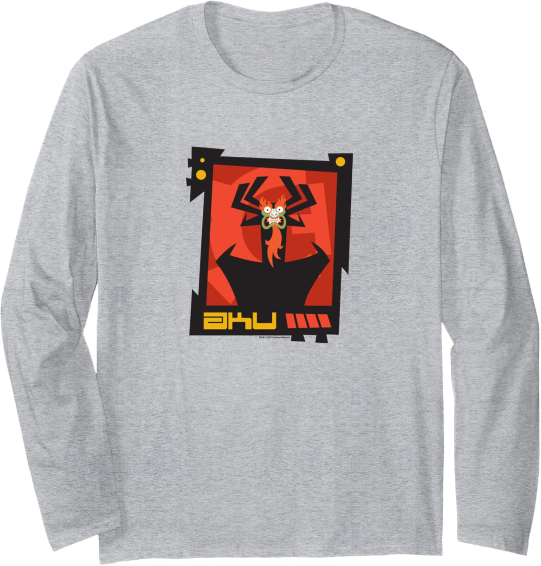Samurai Jack Aku Portrait Langarmshirt