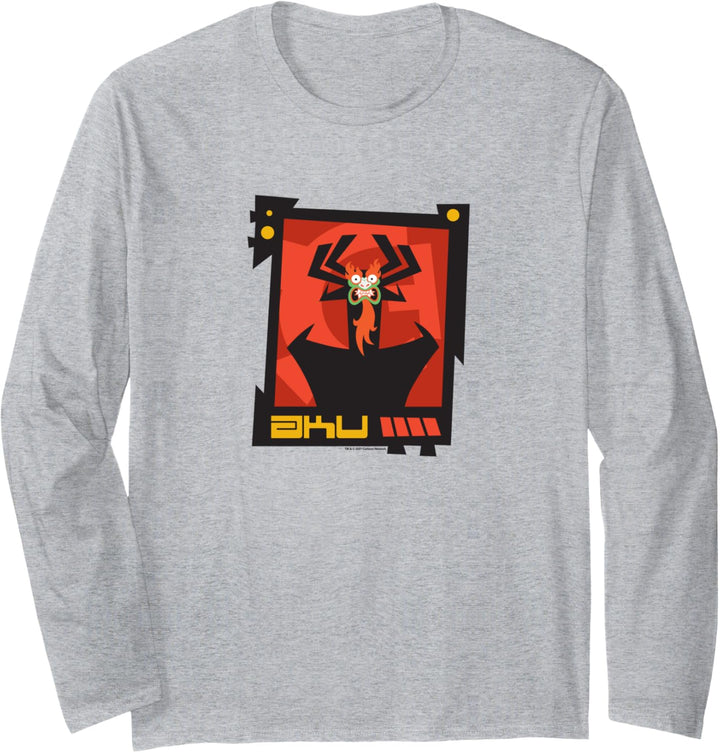 Samurai Jack Aku Portrait Langarmshirt