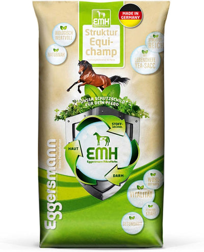 Eggersmann EMH Struktur Equichamp – Pferdemüsli mit Lebendhefe Yea-Sacc 1026 – Unterstützt Gewichtsz
