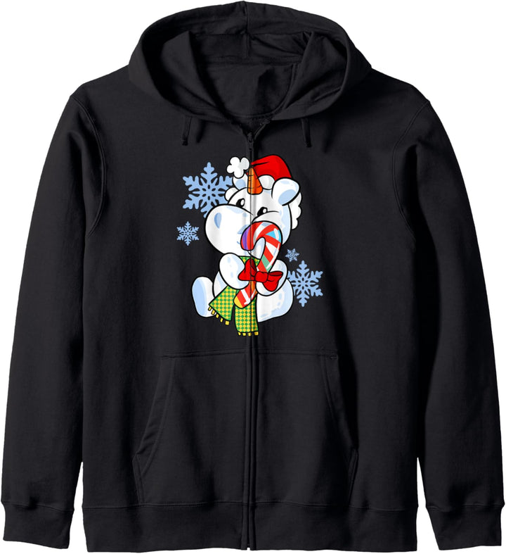 Einhorn Schneemann Weihnachten Süss Geschenk Einhörner Kapuzenjacke