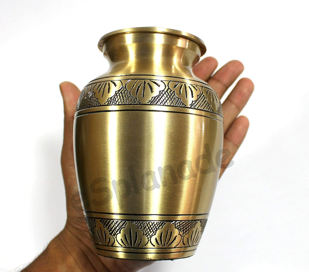 eSplanade Metall-Urnen-Gedenkglas-Behälter (Bronze), Bronze