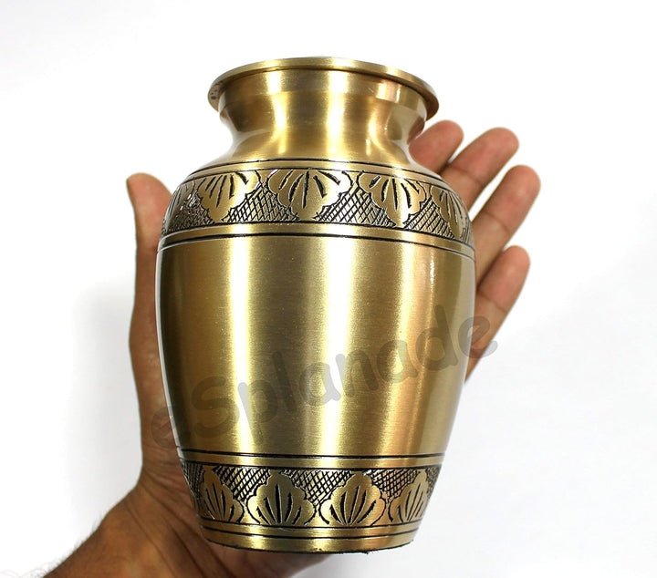 eSplanade Metall-Urnen-Gedenkglas-Behälter (Bronze), Bronze